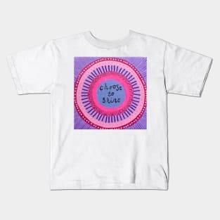 Choose to Shine Mandala Kids T-Shirt